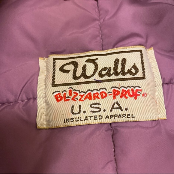 Women’s VTG Walls Puffer Jacket XL Measurement USA Made’90s VTG Pink Workwear - Picture 4 of 5